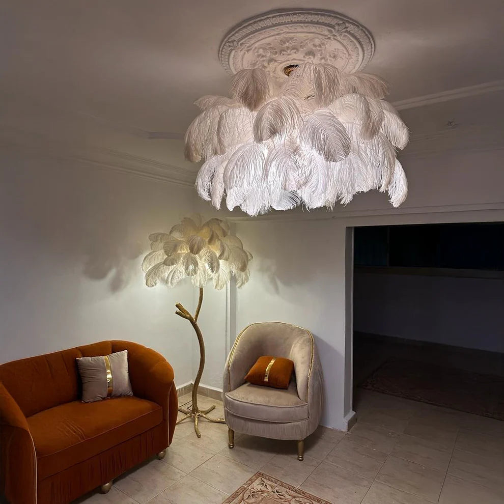 Luxury Feather Chandelier