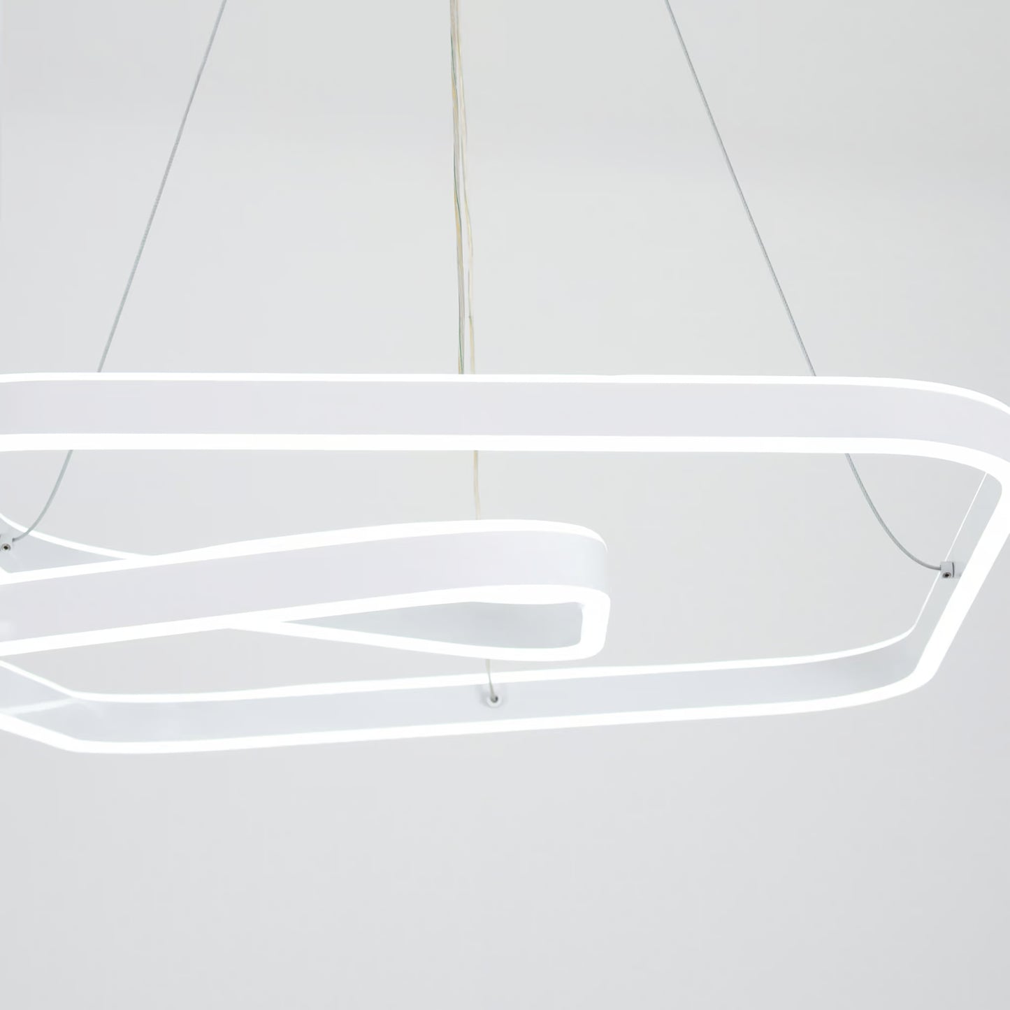 Zento chandelier, gold LED lighting