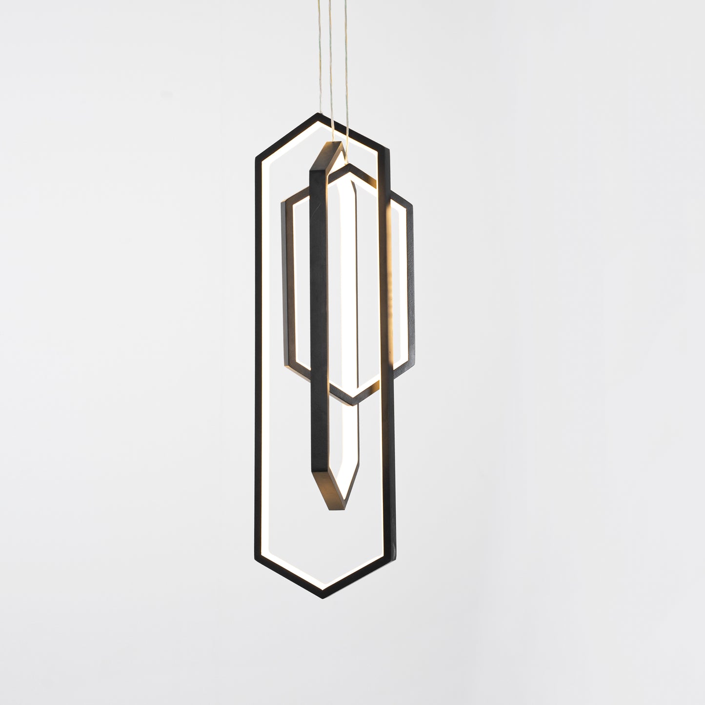 Telina 3-bulb black pendant
