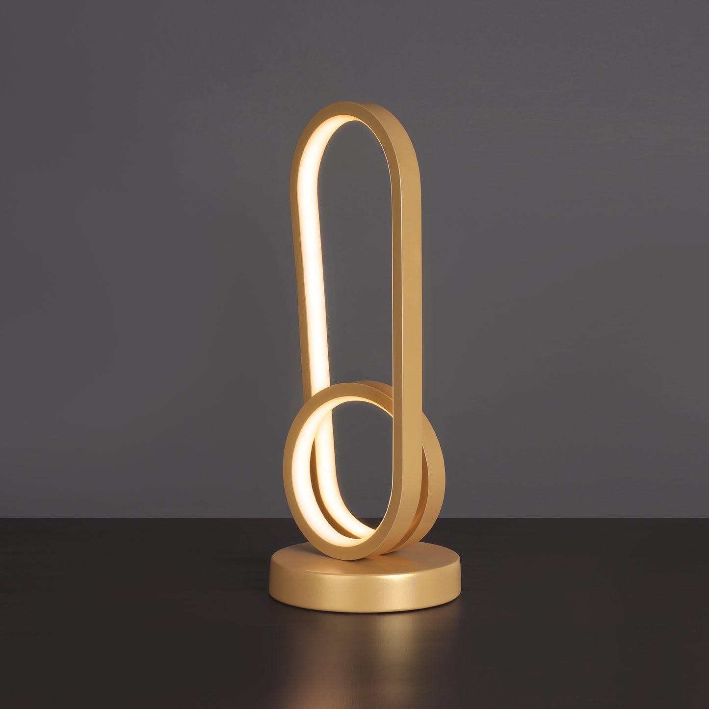 Flarova lamp, 1 bulb, gold