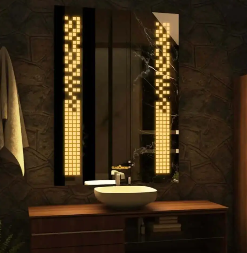Rectangular Mirror 60*80 cm, Warm(Yellow) LED MST- 326