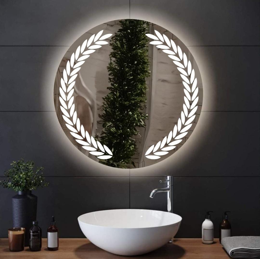 Circular Mirror & , 60 × 60 cm, Warm(Yellow) LED MST- 344