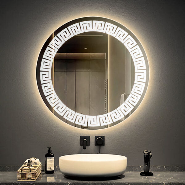 Circular Mirror & , 60 × 60 cm, Warm(Yellow) LED MST- 354