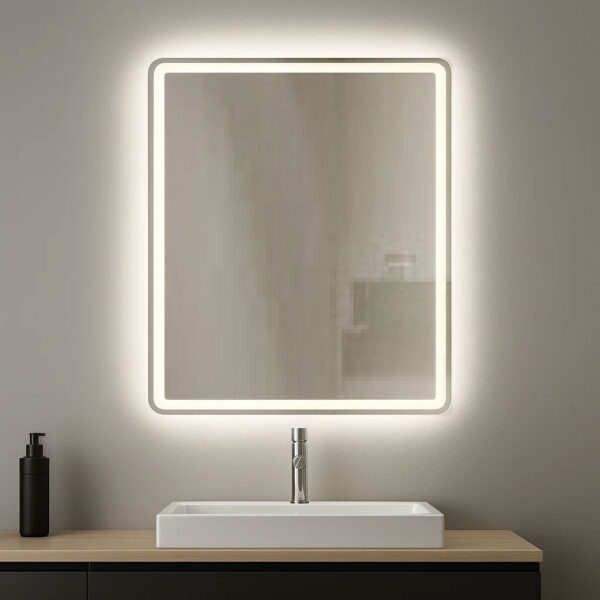 Rectangular Mirror 60*80 cm, Warm(Yellow) LED MST- 361