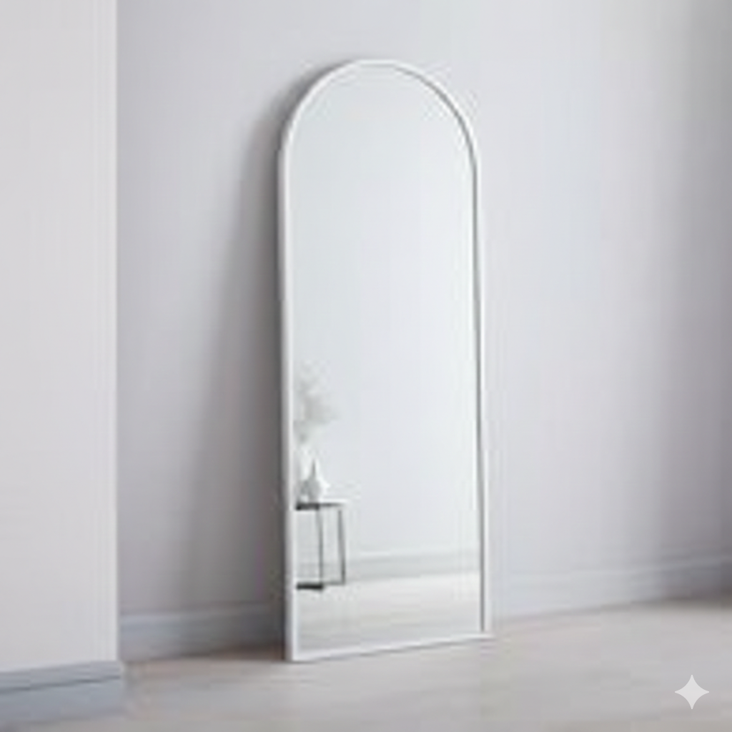 Arched wood Mirror 70*170 Gold \ Black\ Brwon \White