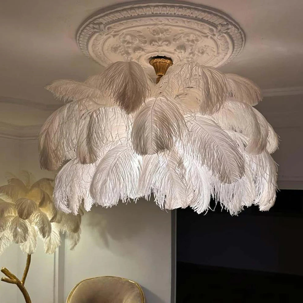 Luxury Feather Chandelier