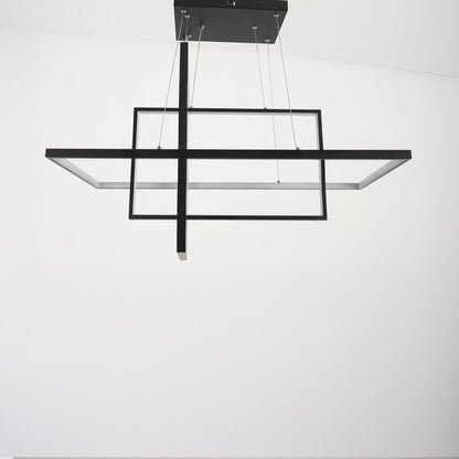 dovix 4-bulb black chandelier
