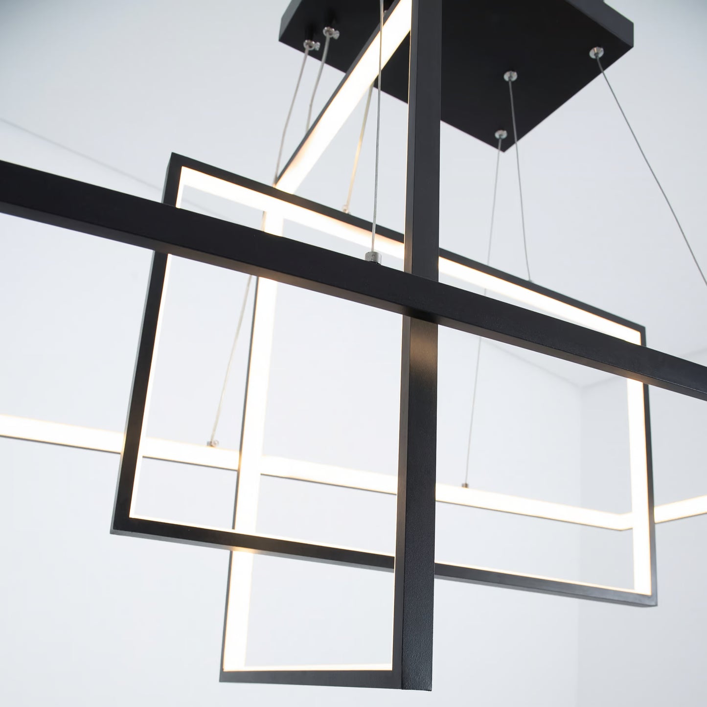 dovix 4-bulb black chandelier