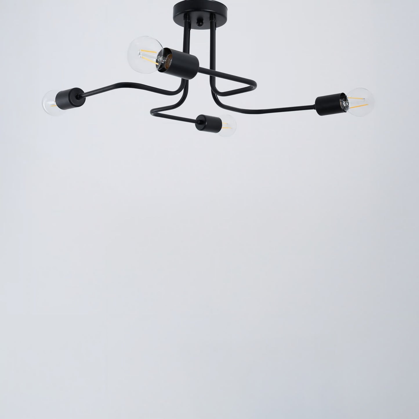 vovix chandelier, 4 beige bulbs