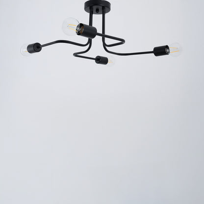 vovix chandelier, 4 beige bulbs