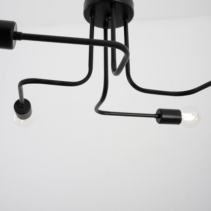 vovix chandelier, 4 beige bulbs