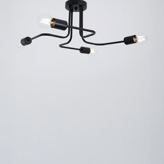 vovix chandelier, 4 beige bulbs