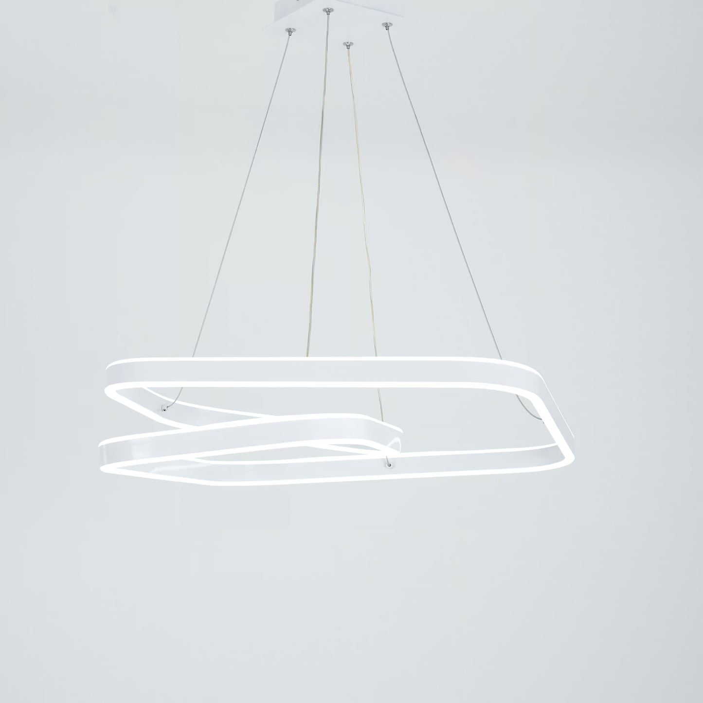 Zento chandelier, gold LED lighting