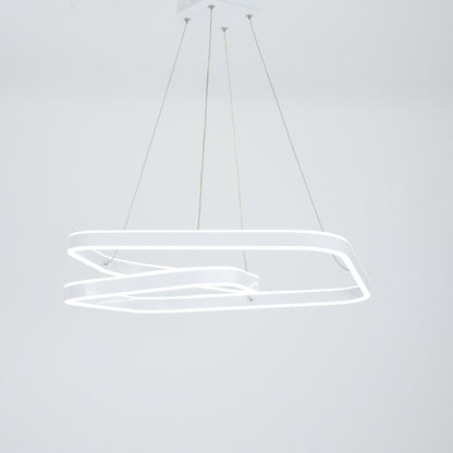 Zento chandelier, gold LED lighting