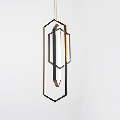 Telina 3-bulb black pendant