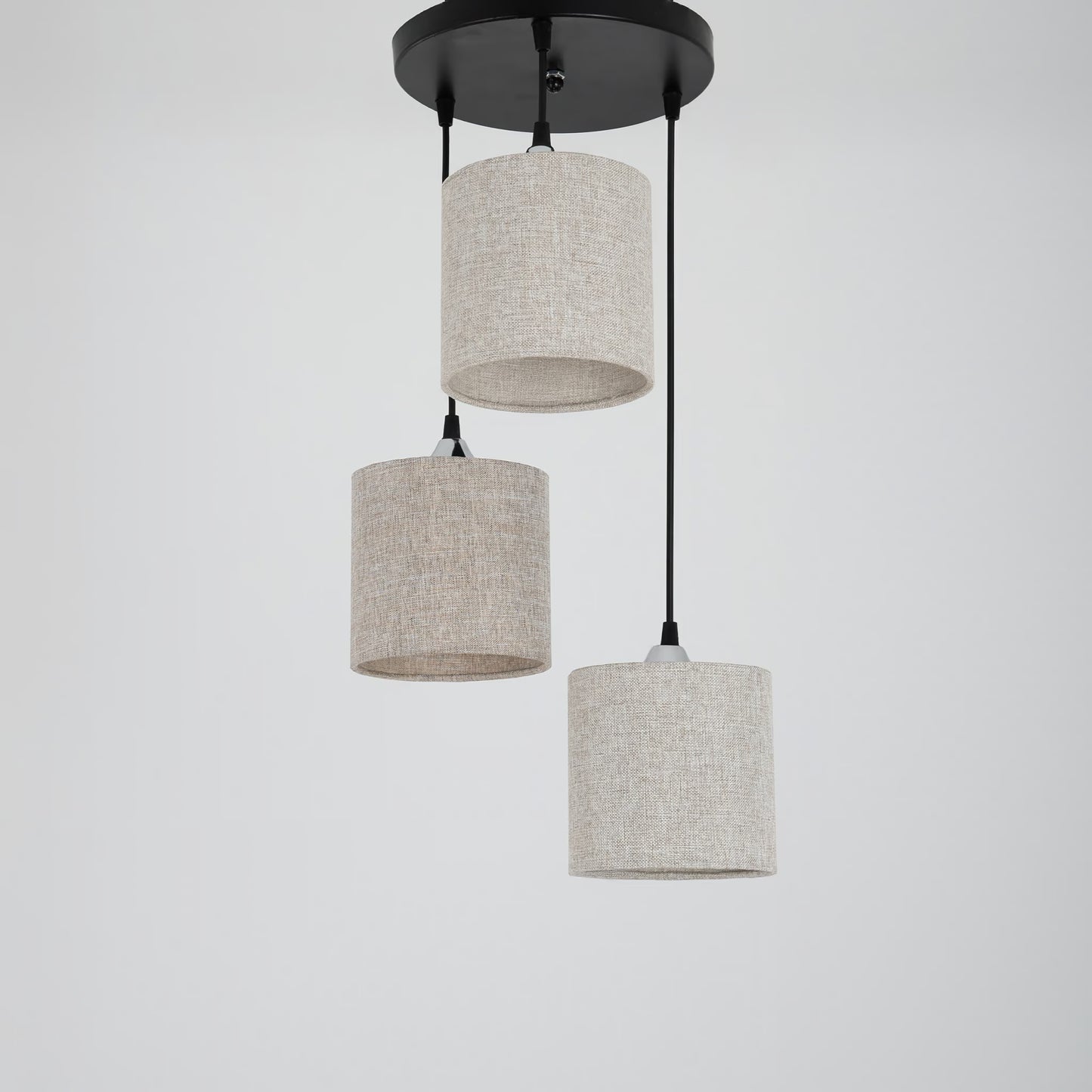 minox pendant light, 3 bulbs, gray