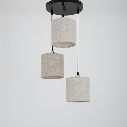minox pendant light, 3 bulbs, gray