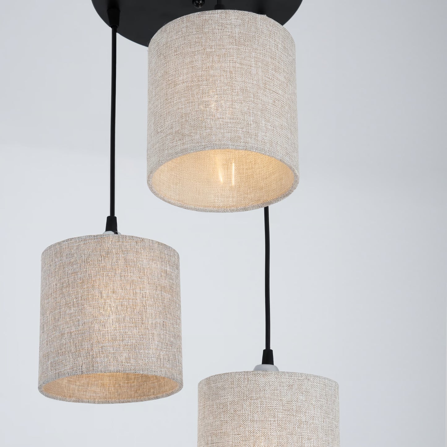 minox pendant light, 3 bulbs, gray