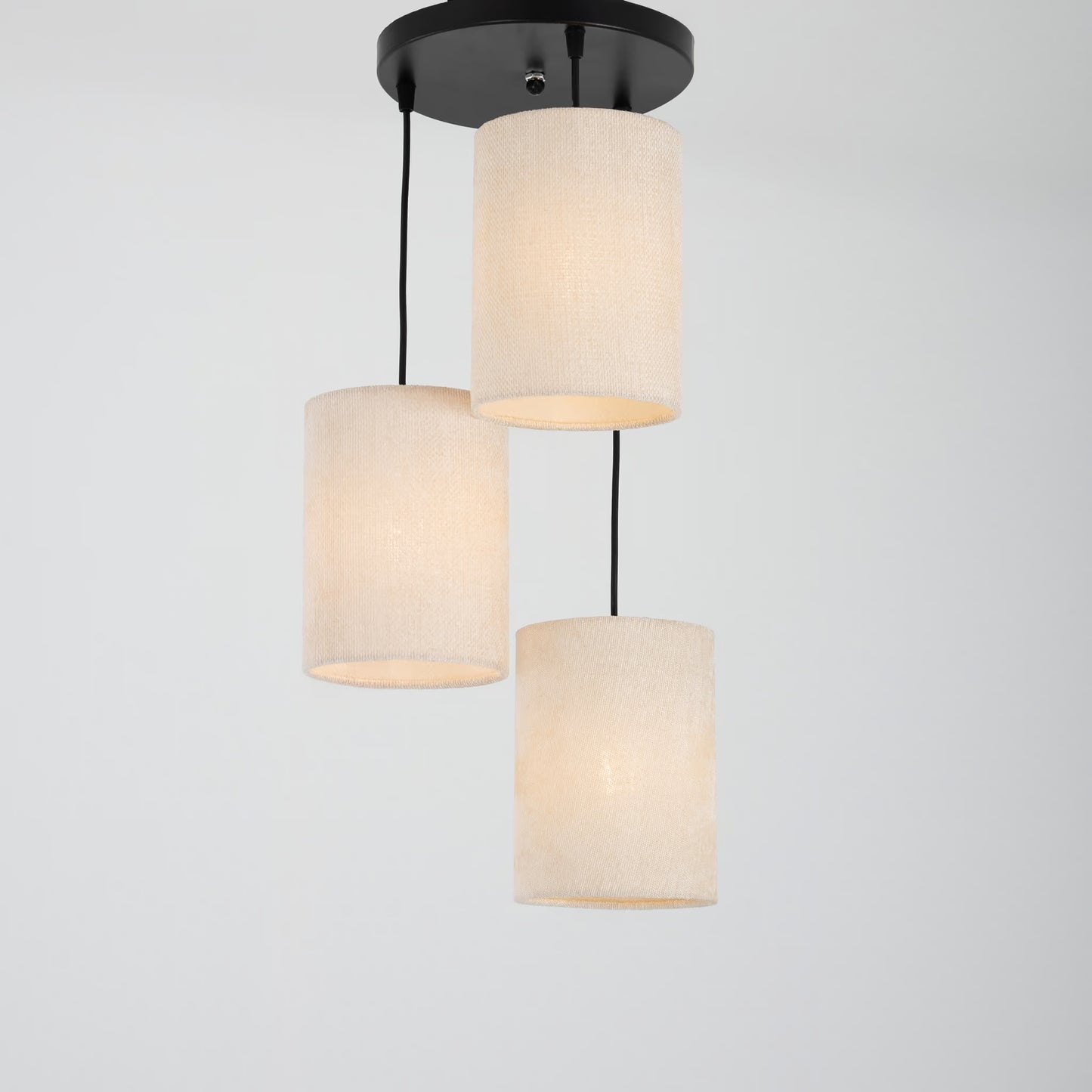 zinova 3-bulb gray pendant