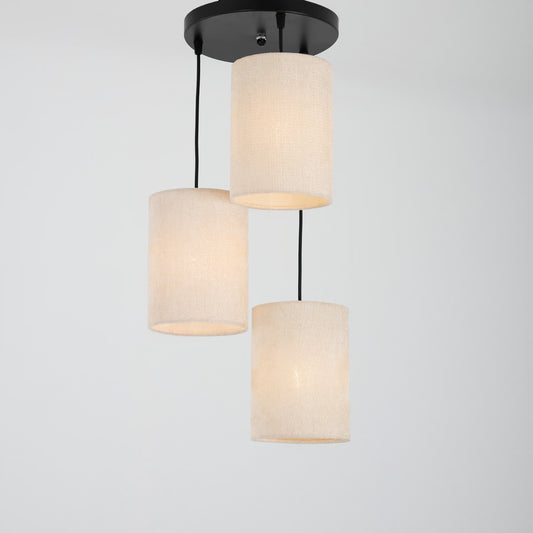 zinova 3-bulb gray pendant