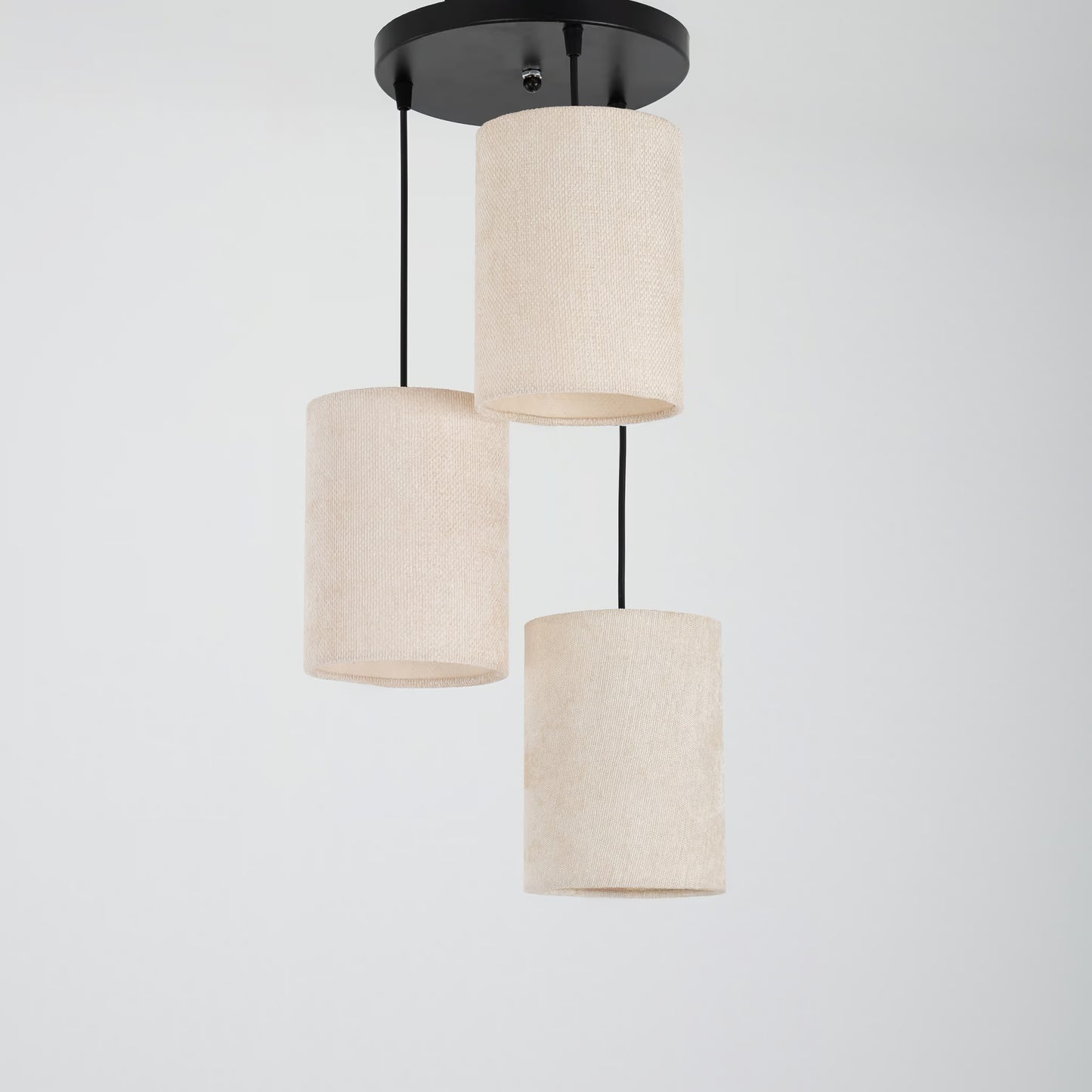zinova 3-bulb gray pendant