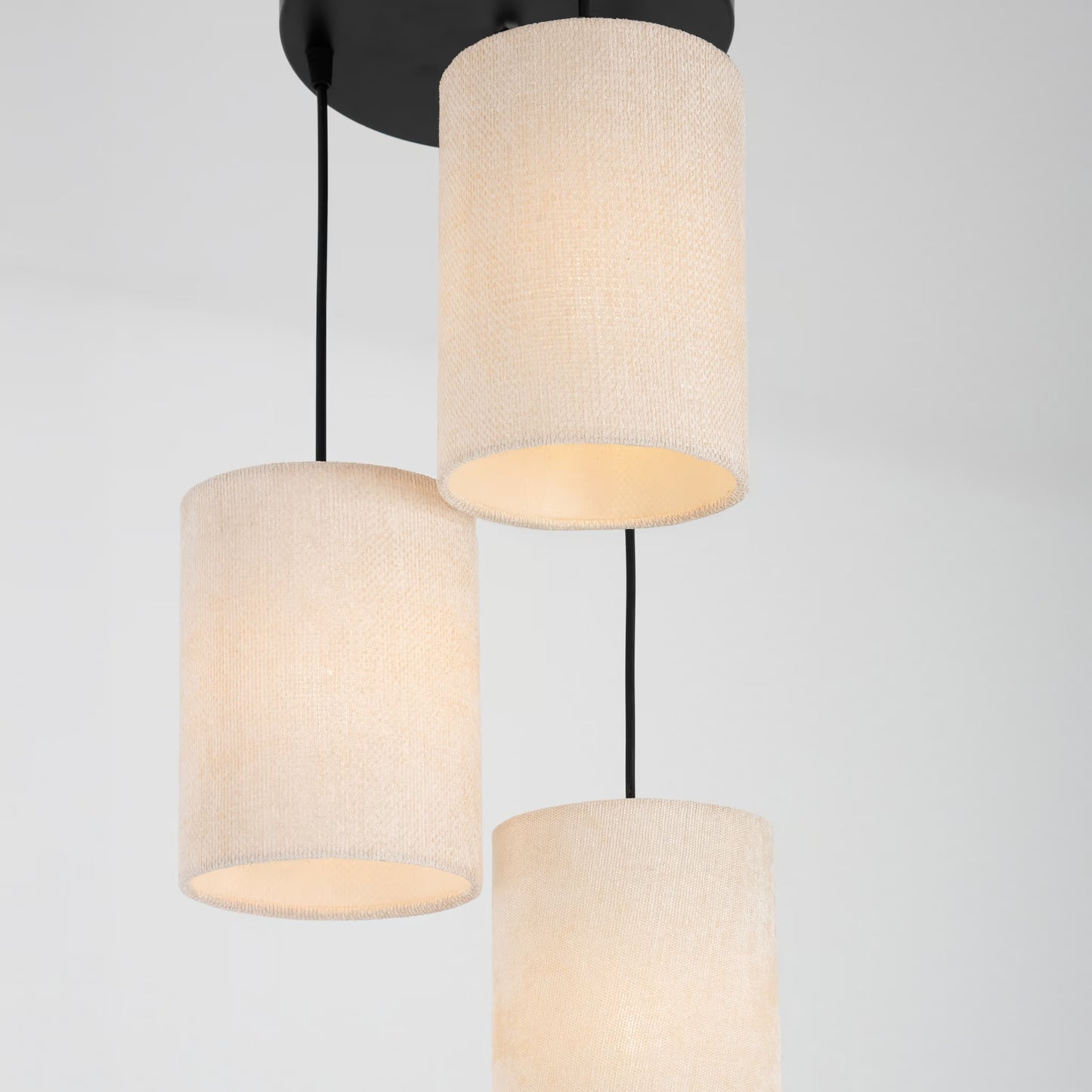 zinova 3-bulb gray pendant