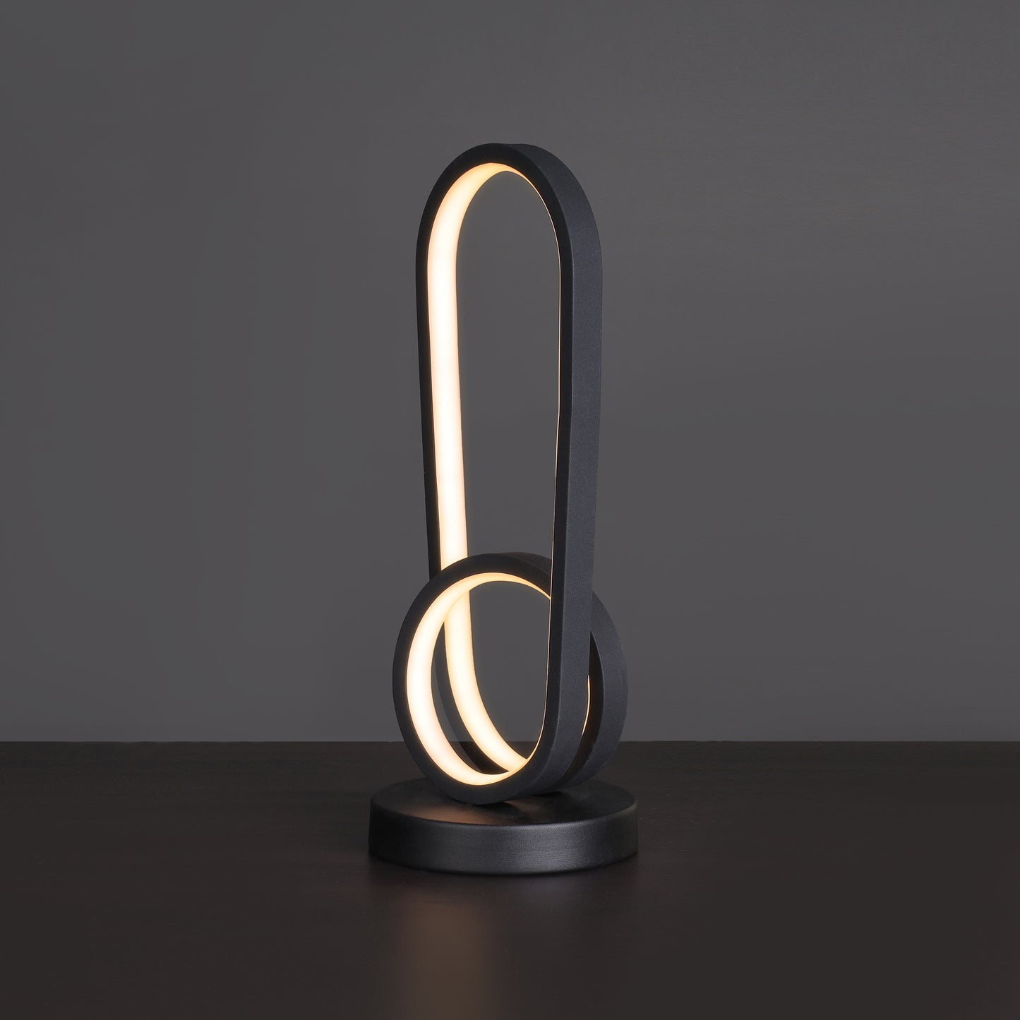 Flarova lamp, 1 bulb, black