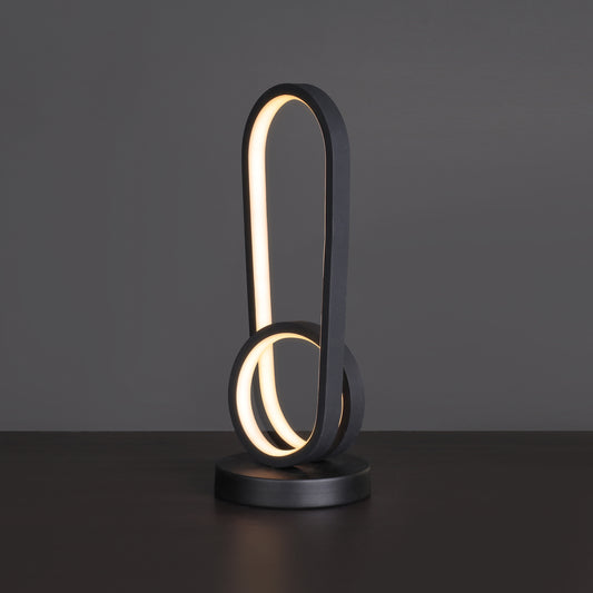 Flarova lamp, 1 bulb, black