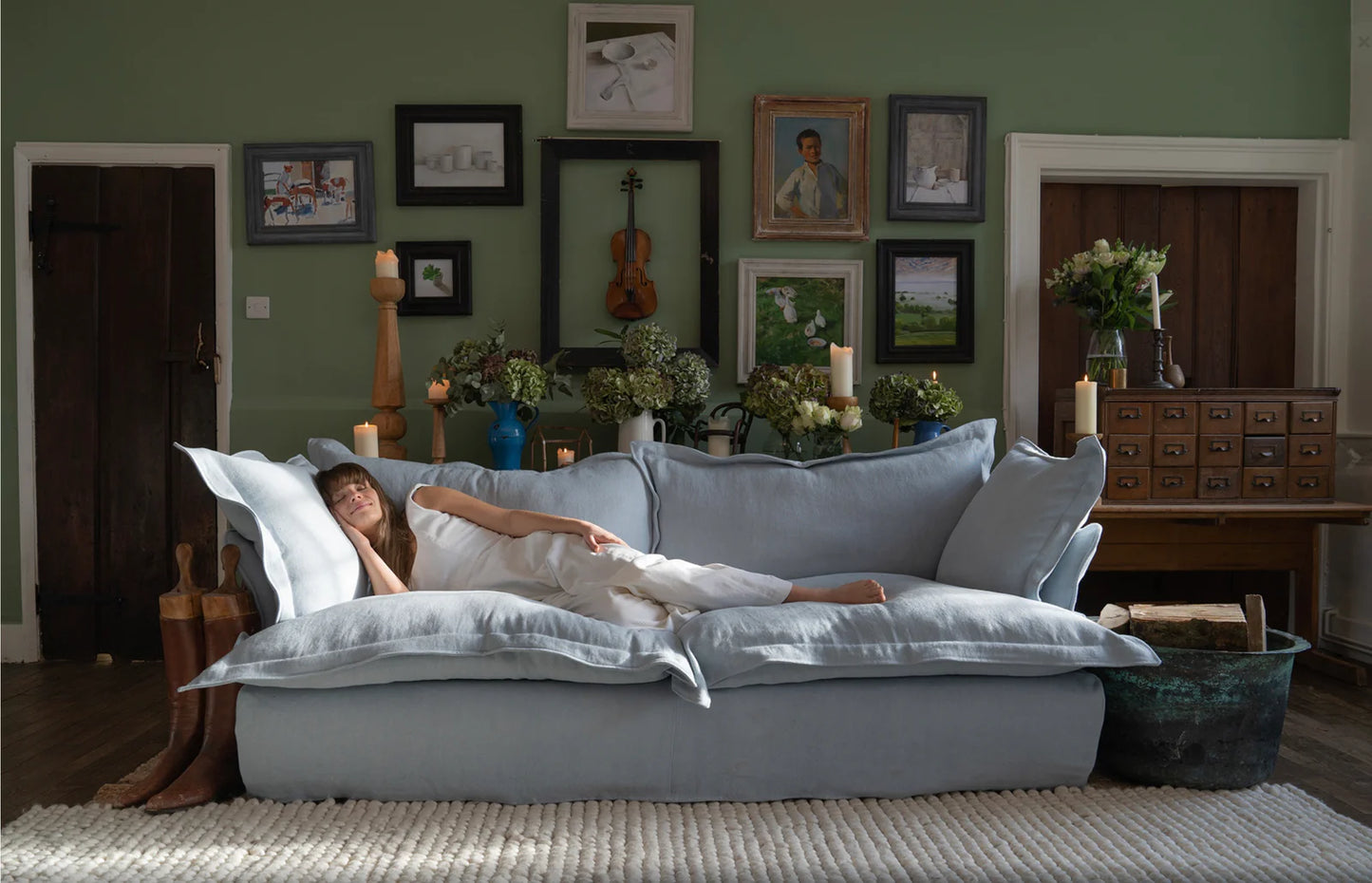 Plump sofa
