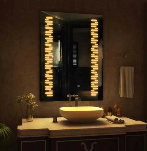 Rectangular Mirror 60*80 cm, Warm(Yellow) LED MST- 325