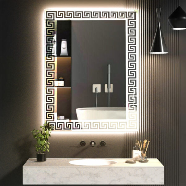 Rectangular Mirror 60*80 cm, Warm(Yellow) LED MST- 328