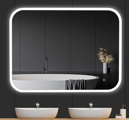 Rectangular Mirror 60*80 cm, Warm(Yellow) LED MST- 330
