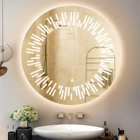 Circular Touch Mirror  & , 60 × 60 cm, Warm(Yellow) LED MST- 341