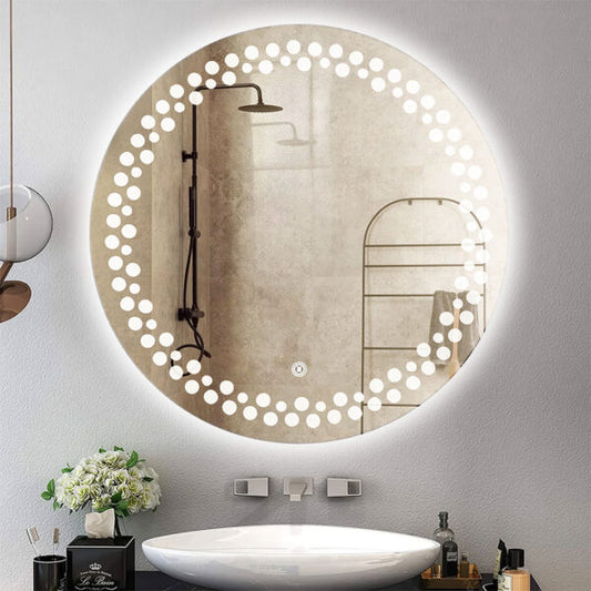 Circular Touch Mirror  & , 60 × 60 cm, Warm(Yellow) LED MST- 342