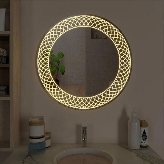 Circular  Mirror  & , 60 × 60 cm, Warm(Yellow) LED MST-346