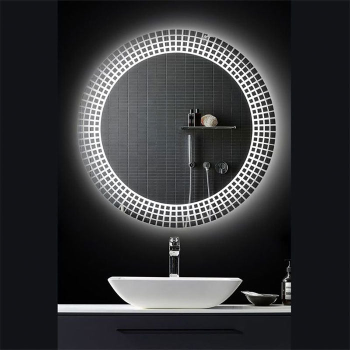 Circular  Mirror  & , 60 × 60 cm, Warm(Yellow) LED MST- 347