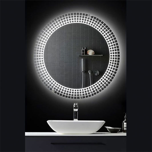 Circular  Mirror  & , 60 × 60 cm, Warm(Yellow) LED MST- 347