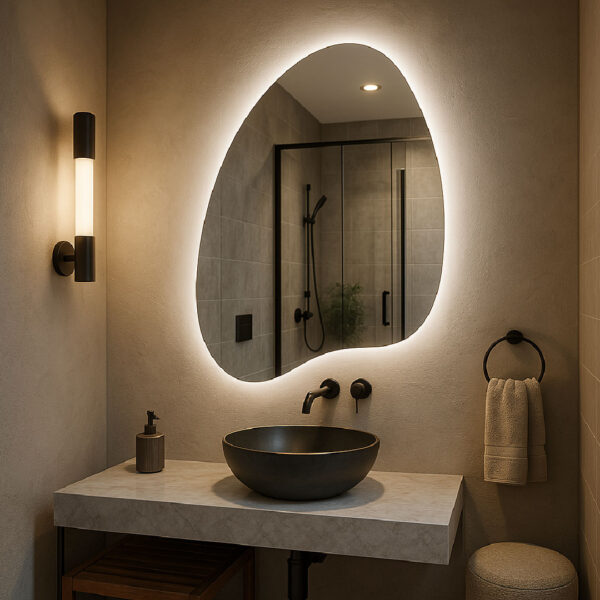 Free shap Touch Mirror 60*80 cm, Warm(Yellow) LED MST-356