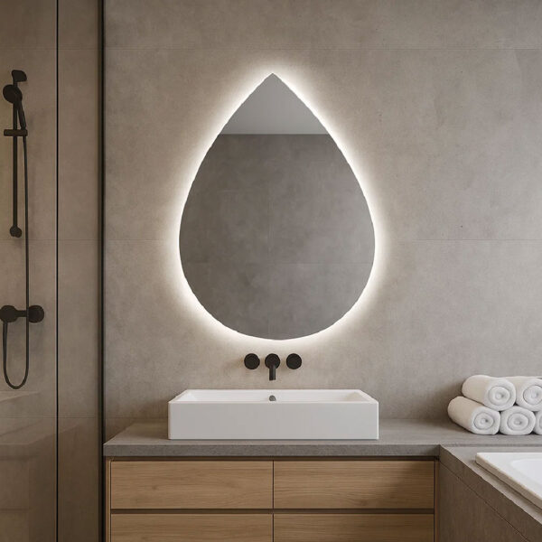 Free shap Touch Mirror 60*80 cm, Warm(Yellow) LED MST- 358