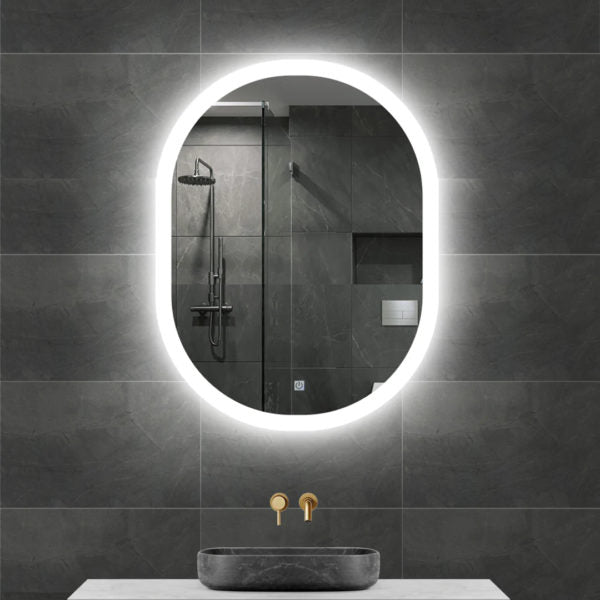 Ovral Touch Mirror , 60 × 80 cm, Warm(Yellow) LED MST- 362