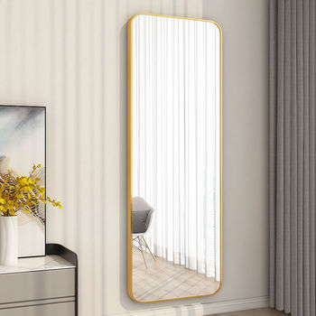 Stand  Metal fram Mirror 65*180 Gold MST-376
