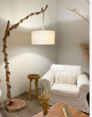 Natural Wood Floor Lamp