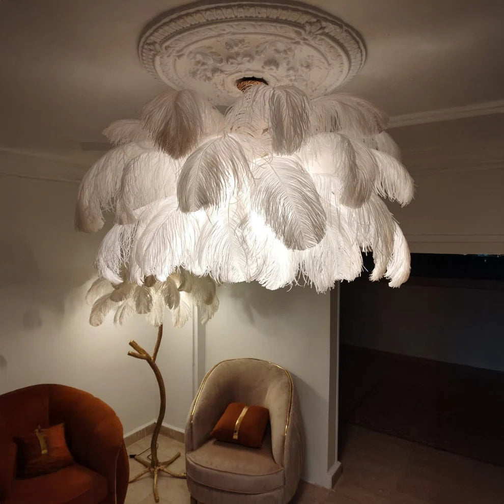 Luxury Feather Chandelier