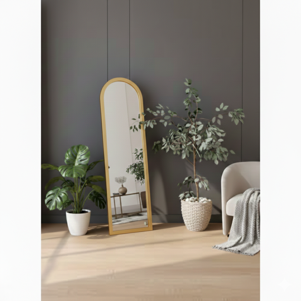Rectangular wood Mirror 45*155 white \black\ Brwon \ Gold MST- 303